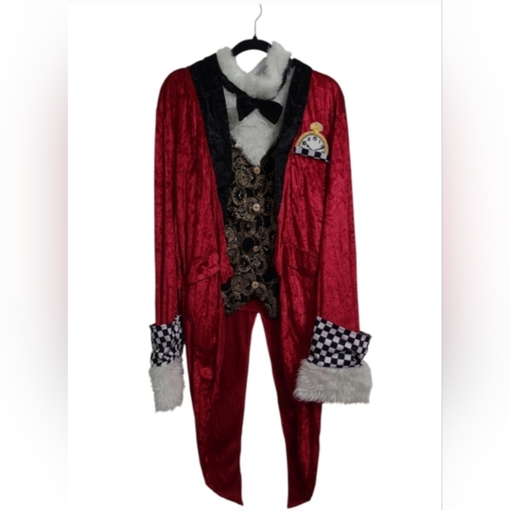 Dreamgirl White Rabbit Halloween /Theatrical Jacket & Vest Costume Sz Med